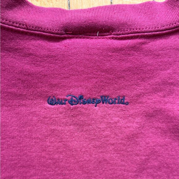 VTG 90’s Disney Mickey Mouse Maroon Crewneck Sweatshirt Mens Size. L - Picture 5 of 6